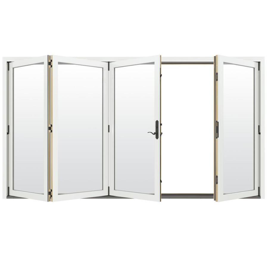 Jeld Wen Clear Glass Brilliant White Clad Wood Left Hand Outswing