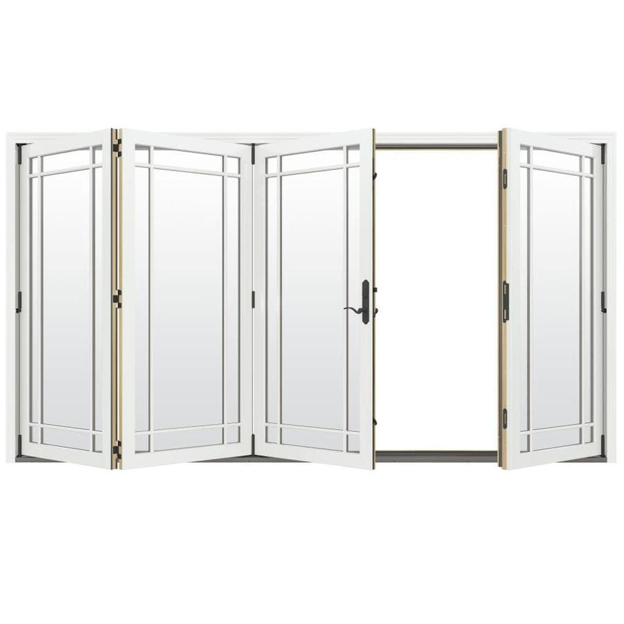 Jeld Wen Folding Simulated Divided Light Brilliant White Clad Wood