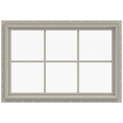 Jeld Wen V 2500 Rectangle New Construction Desert Sand Exterior
