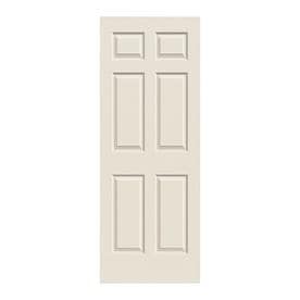 Slab Doors At Lowes Reliabilt Colonist Primed 6 Panel Hollow Core Molded Composite Slab Door Common 28