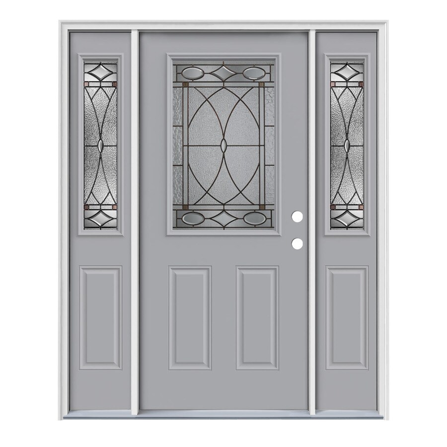 Jeld Wen Hutton Half Lite Decorative Gl Left Hand Inswing Jeld Wen Hutton Half Lite Decorative Gl Left Hand Inswing Infinity Grey Painted Steel