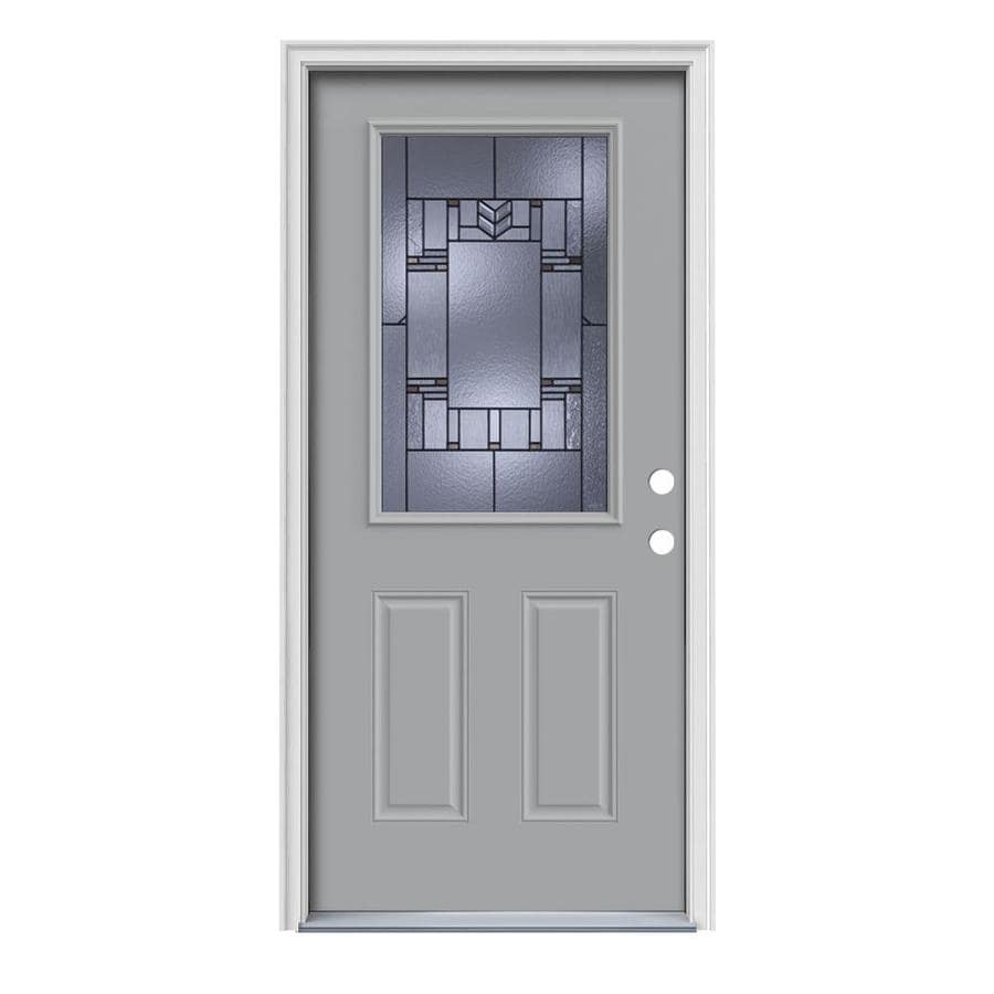 JELDWEN Leighton Half Lite Decorative Glass LeftHand Inswing Infinity