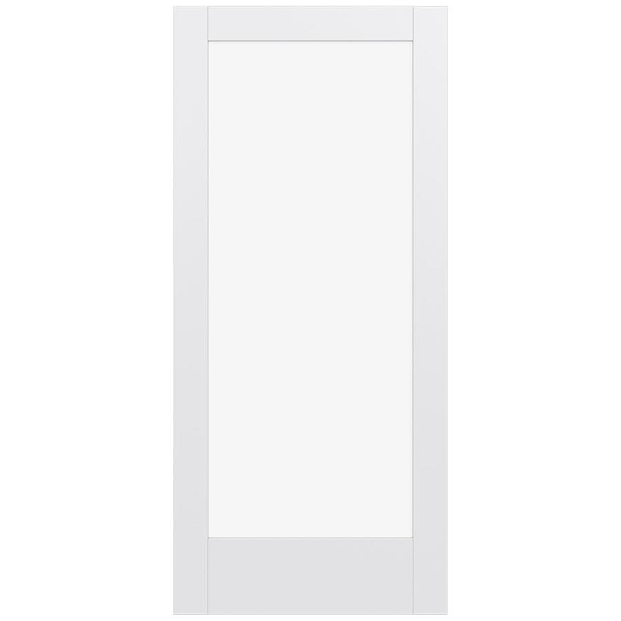 Jeld Wen Moda 1011 Primed 1 Panel Square Solid Core Clear Glass