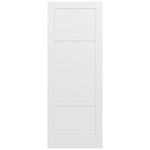 JELD-WEN MODA 1031W Primed 3-panel Square Solid Core MDF Slab Door ...