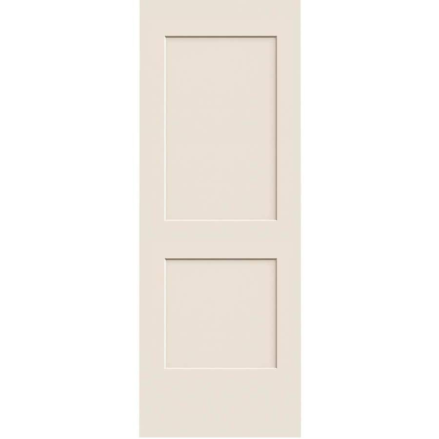 JELD-WEN Monroe Primed 2-Panel Square Hollow Core Molded Composite Slab Door (Common: 32-in x 80-in; Actual: 32-in x 80-in)