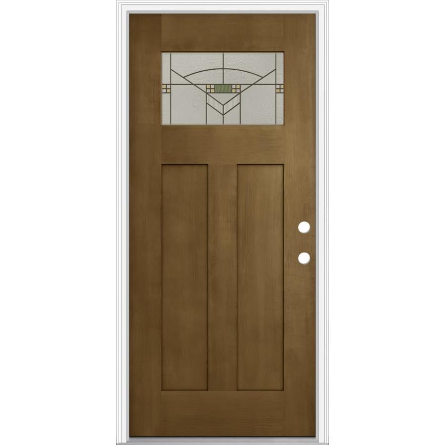 Jeld Wen Craftsman Decorative Glass Left Hand Inswing Woodhaven