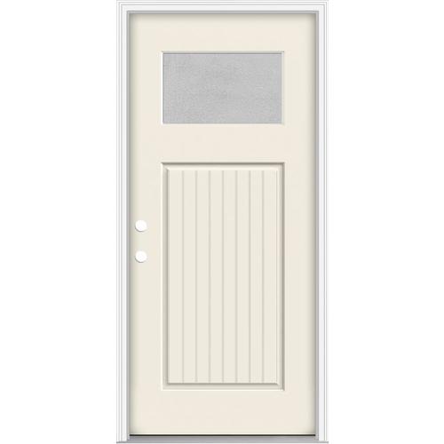 Jeld Wen Microgranite Craftsman Privacy Glass Right Hand Inswing