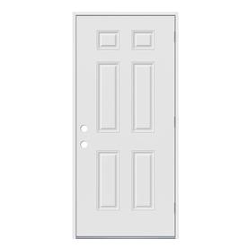 Masonite Left Hand Outswing Primed Steel Prehung Entry Door