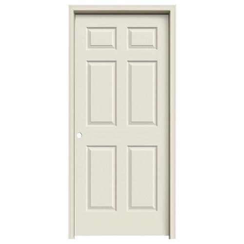 JELDWEN Colonist Primed 6Panel Solid Core Molded Composite PreHung