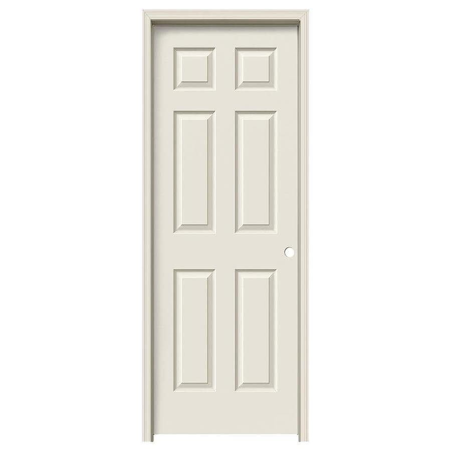 Colonist Primed 6 Panel Hollow Core Molded Composite Pre Hung Door Common 28 In X 80 In Actual 29 5625 In X 81 6875 In