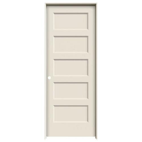 ReliaBilt Conmore 24-in X 80-in Primed 5-Panel Equal Hollow Core Primed ...