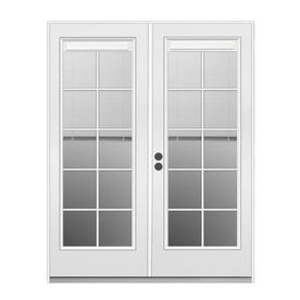 Patio Doors At Lowes Jeld Wen French Blinds Between The Gl Primed Steel Patio Door With Insulating Core