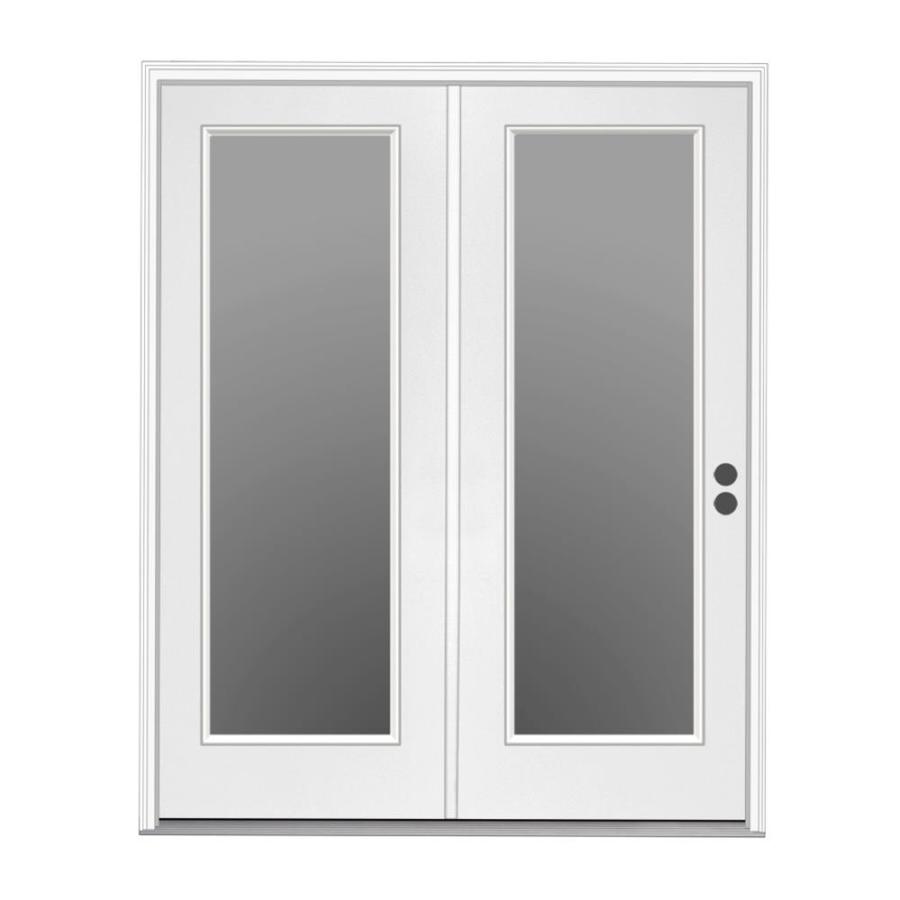 Jeld Wen 71 5 In X 79 5 In Clear Glass Left Hand Inswing Off White