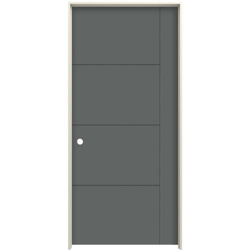 JELD-WEN Studio SL130 32-in x 80-in Granite 5-Panel Square Hollow Core ...