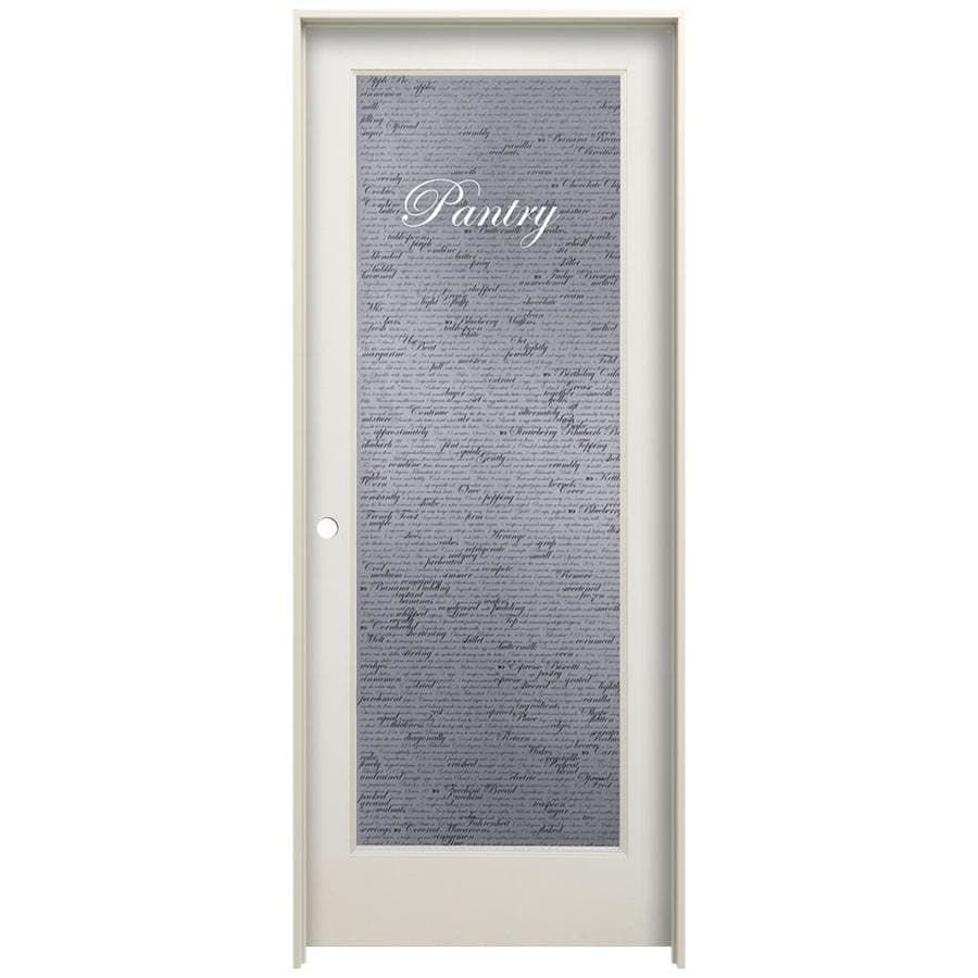 Jeld Wen 1501 Recipe Pantry Primed Frosted Glass Wood