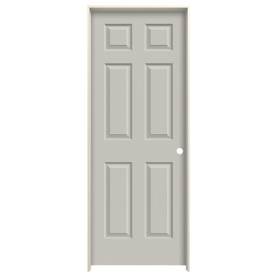 Jeld Wen Colonist Textured Ash 6 Panel Solid Core Molded Composite