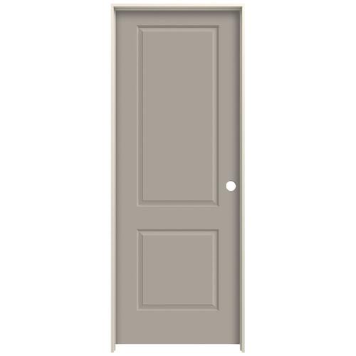 JELDWEN Cambridge 24in x 80in Linen 2Panel Square Solid Core