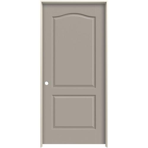 JELD-WEN Camden Linen 2-Panel Arch Top Hollow Core Molded ...