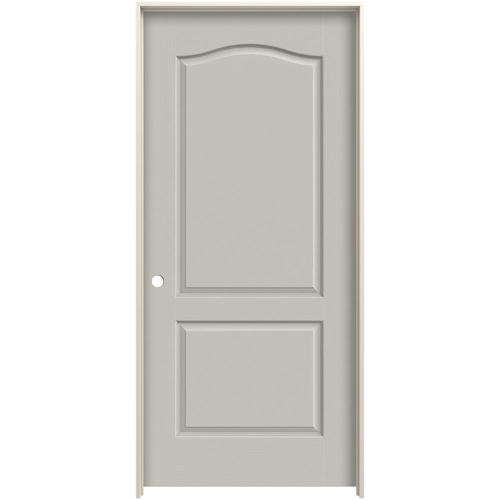 JELD-WEN Camden 36-in x 80-in Ash 2-Panel Arch Top Solid ...