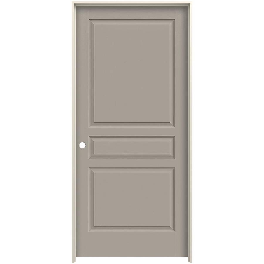 JELDWEN Avalon Linen 3Panel Square Solid Core Molded Composite Pre