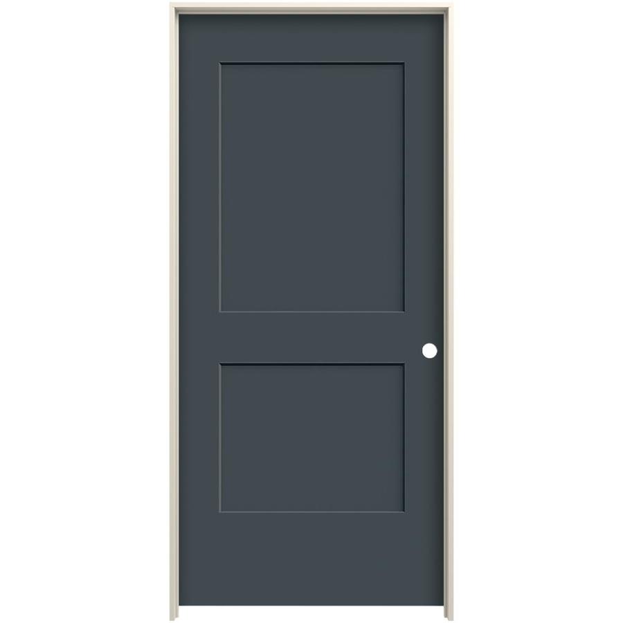 Jeld Wen Monroe Slate 2 Panel Square Solid Core Molded Composite