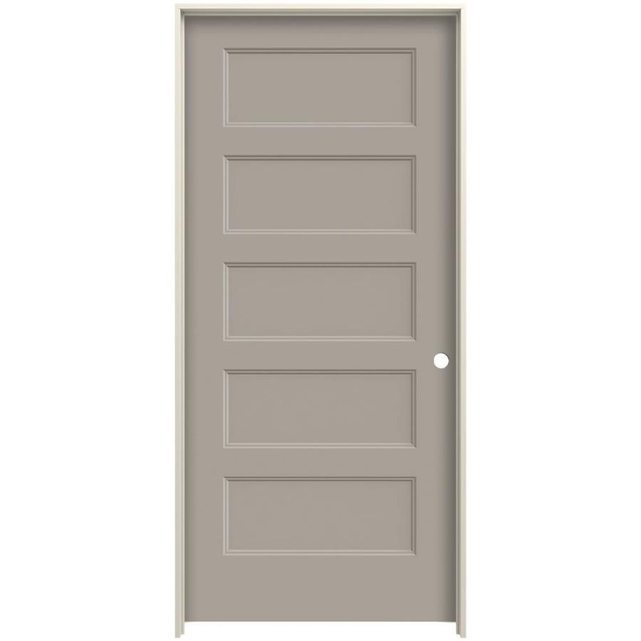 Jeld Wen Conmore Linen 5 Panel Flat Solid Core Molded Composite