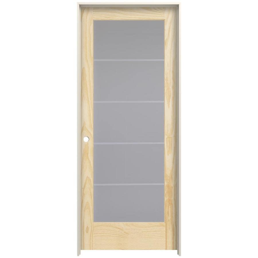 Reliabilt 1501 Strada Unfinished Frosted Glass Wood Pine Single