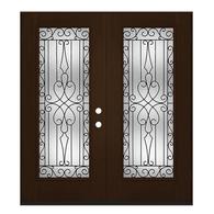 Double entry doors fiberglass