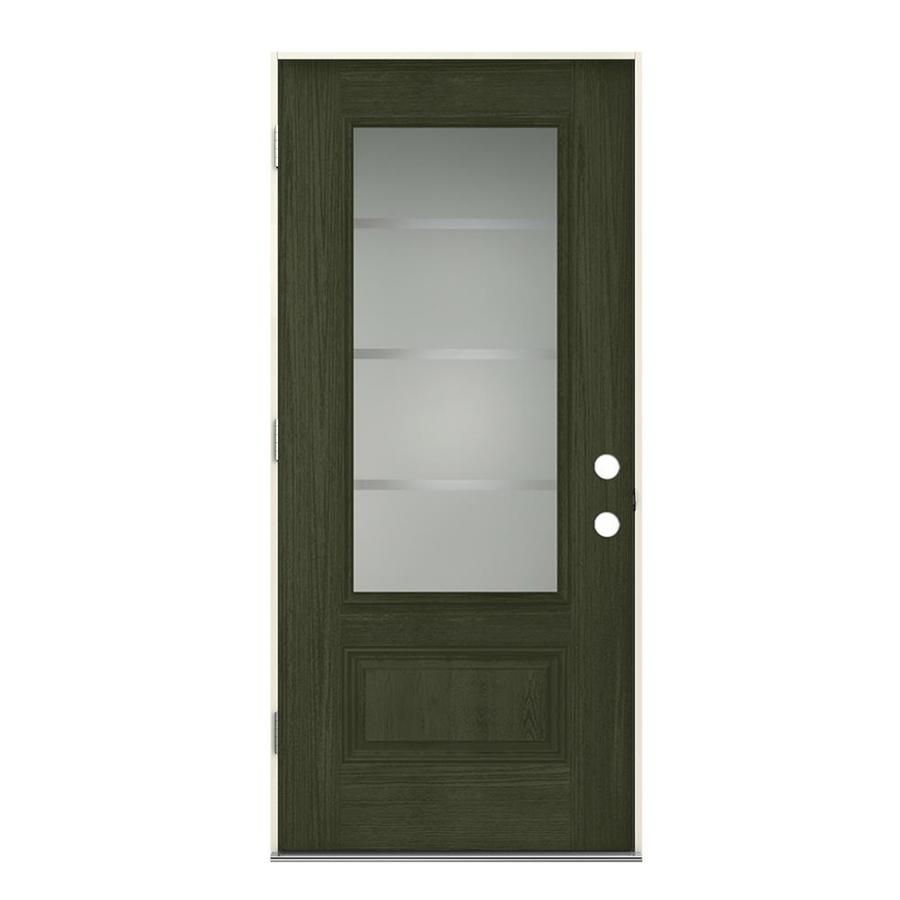 Jeld Wen Crosslines 3 4 Lite Decorative Glass Right Hand Outswing