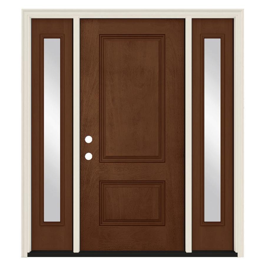 Jeld Wen Right Hand Inswing Milk Chocolate Stained Fiberglass