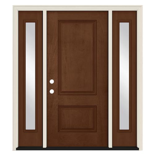 Jeld Wen Right Hand Inswing Milk Chocolate Stained Fiberglass