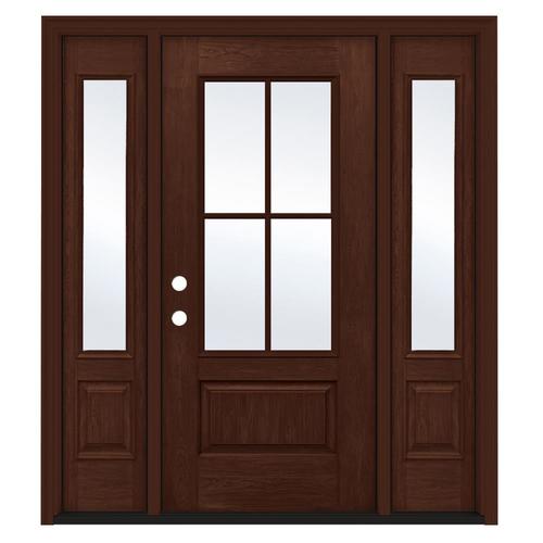 JELD WEN 64 in X 80 in 3 4 Lite Simulated Divided Light Right Hand