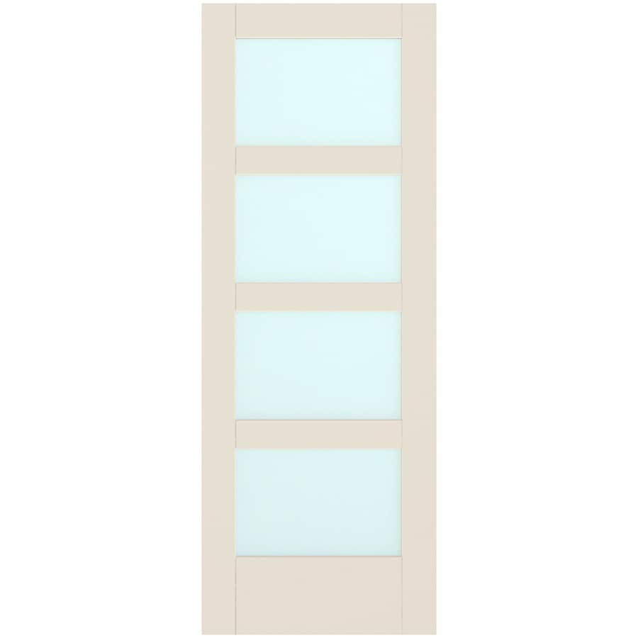 Jeld Wen Moda Pmt1044w Primed Solid Core Frosted Glass Mdf