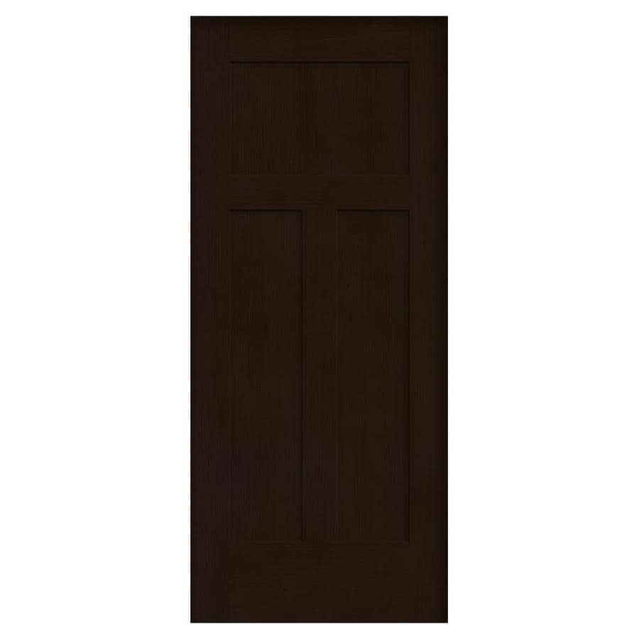 Jeld Wen Craftsman Espresso 3 Panel Craftsman Hollow Core