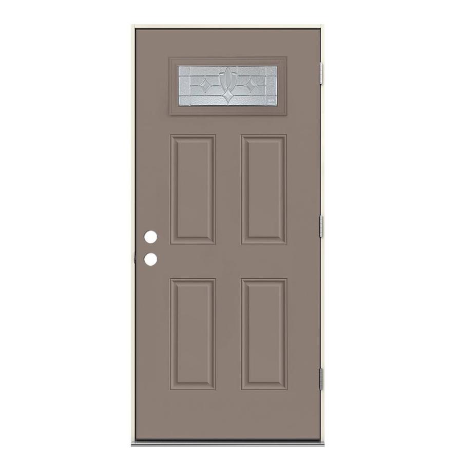 Jeld Wen Laurel 1 4 Lite Decorative Glass Left Hand Outswing