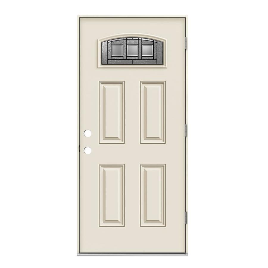 Jeld Wen Craftsman 1 4 Lite Decorative Glass Left Hand Outswing