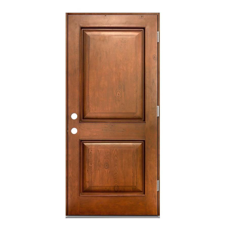 Jeld Wen Left Hand Outswing Cashmere Stained Fiberglass Prehung
