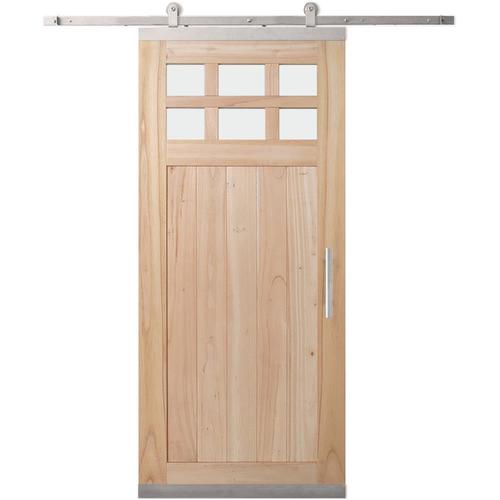 Jeld Wen Designglide Unfinished K Frame Wood White Cedar Barn Door