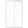 JELD-WEN V-2500 Clear Glass White Vinyl Right-hand Double Door Sliding ...