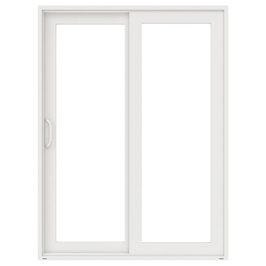 Jeld Wen Impact Clear Glass White Vinyl Left Hand Sliding Double