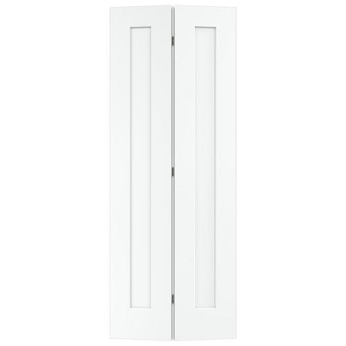 JELD-WEN Madison 30-in x 80-in Primed 1-Panel Square Primed Molded ...