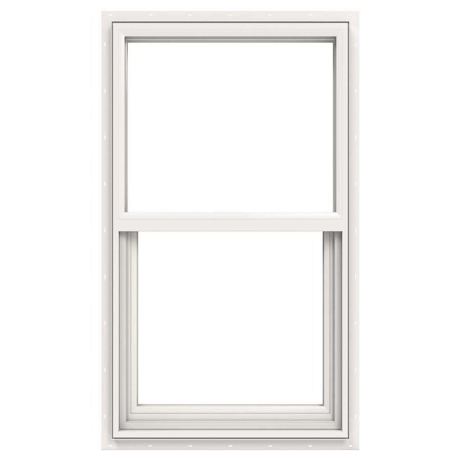 Jeld Wen Builders Vinyl Vinyl New Construction White Single Hung