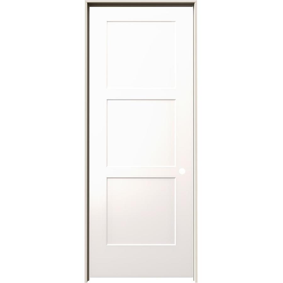 JELDWEN Birkdale 30in x 80in Snow Storm 3Panel Equal Solid Core