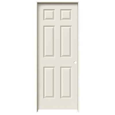 Colonist Primed 6 Panel Hollow Core Molded Composite Pre Hung Door Common 32 In X 80 In Actual 33 5625 In X 81 6875 In