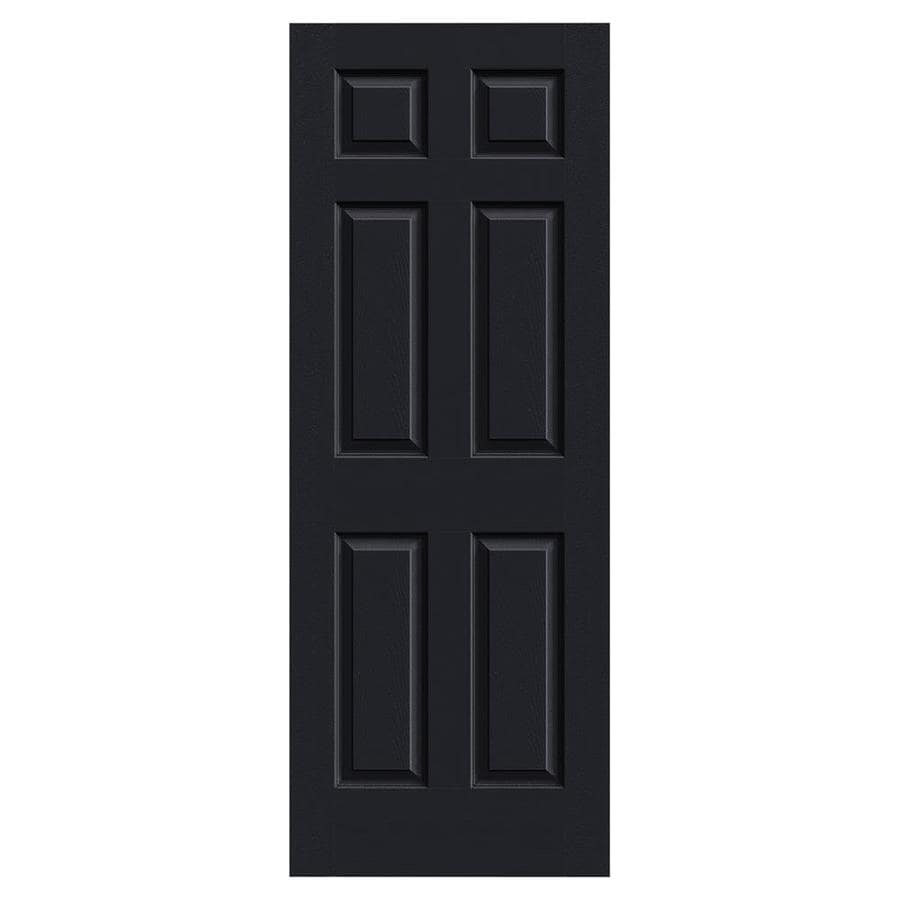 Colonist Midnight 6 Panel Solid Core Molded Composite Slab Door Common 30 In X 80 In Actual 30 In X 80 In