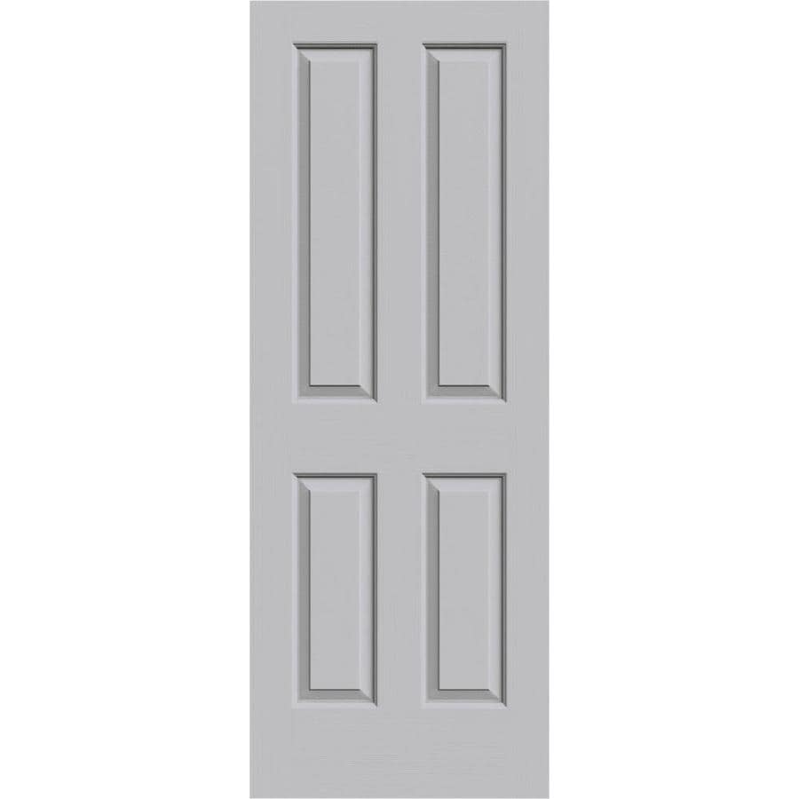 Shop Jeld Wen Coventry Driftwood 4 Panel Square Hollow Core