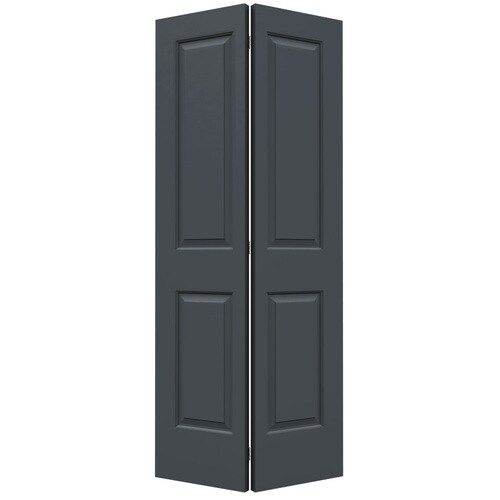 JELDWEN Cambridge Slate 2Panel Square Molded Composite Bifold Door