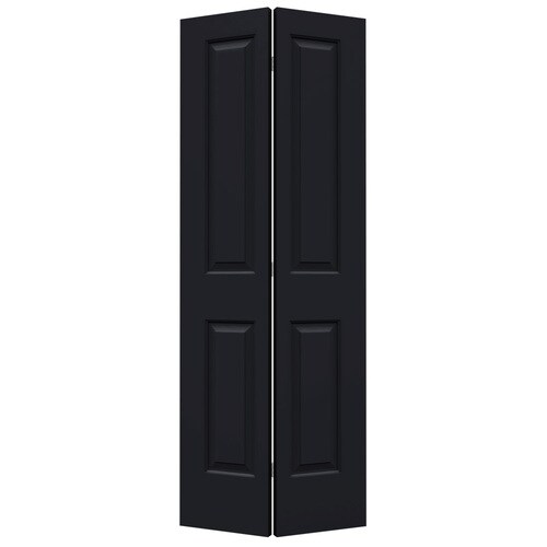 JELDWEN Cambridge Midnight 2Panel Square Molded Composite Bifold Door