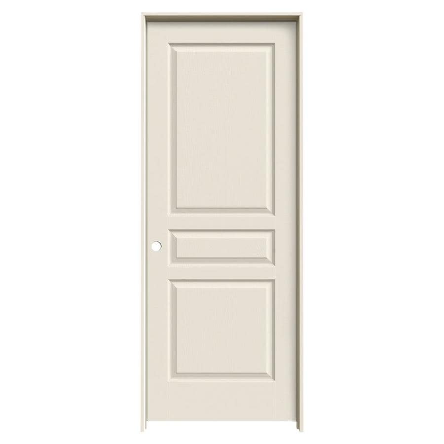 Jeld Wen Avalon Primed 3 Panel Square Solid Core Molded Composite