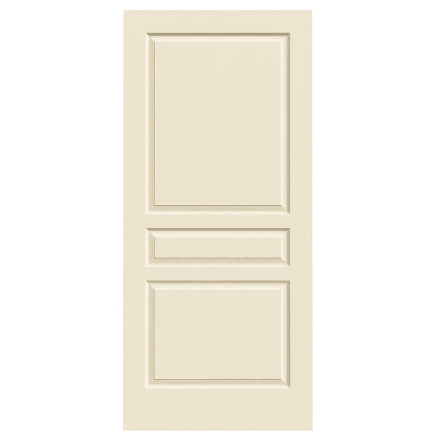 JELDWEN Avalon CreamnSugar 3Panel Square Solid Core Molded